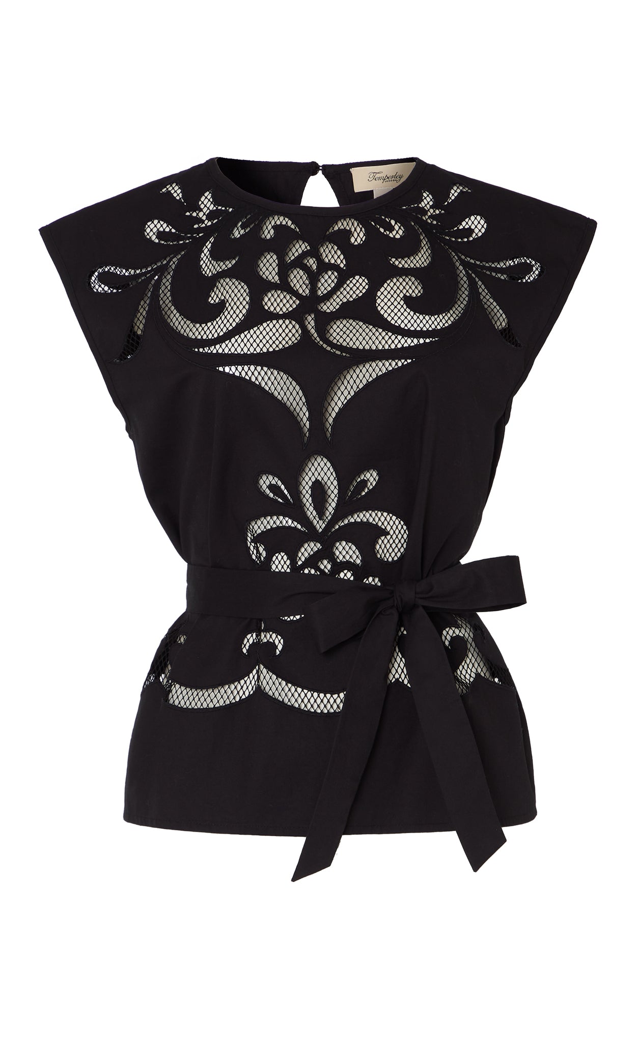 Nelle Sleeveless Top - Black