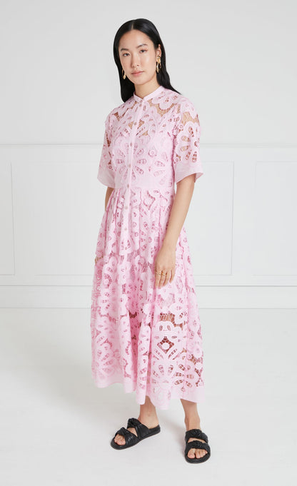 Guinevere Shirt Dress - Pink