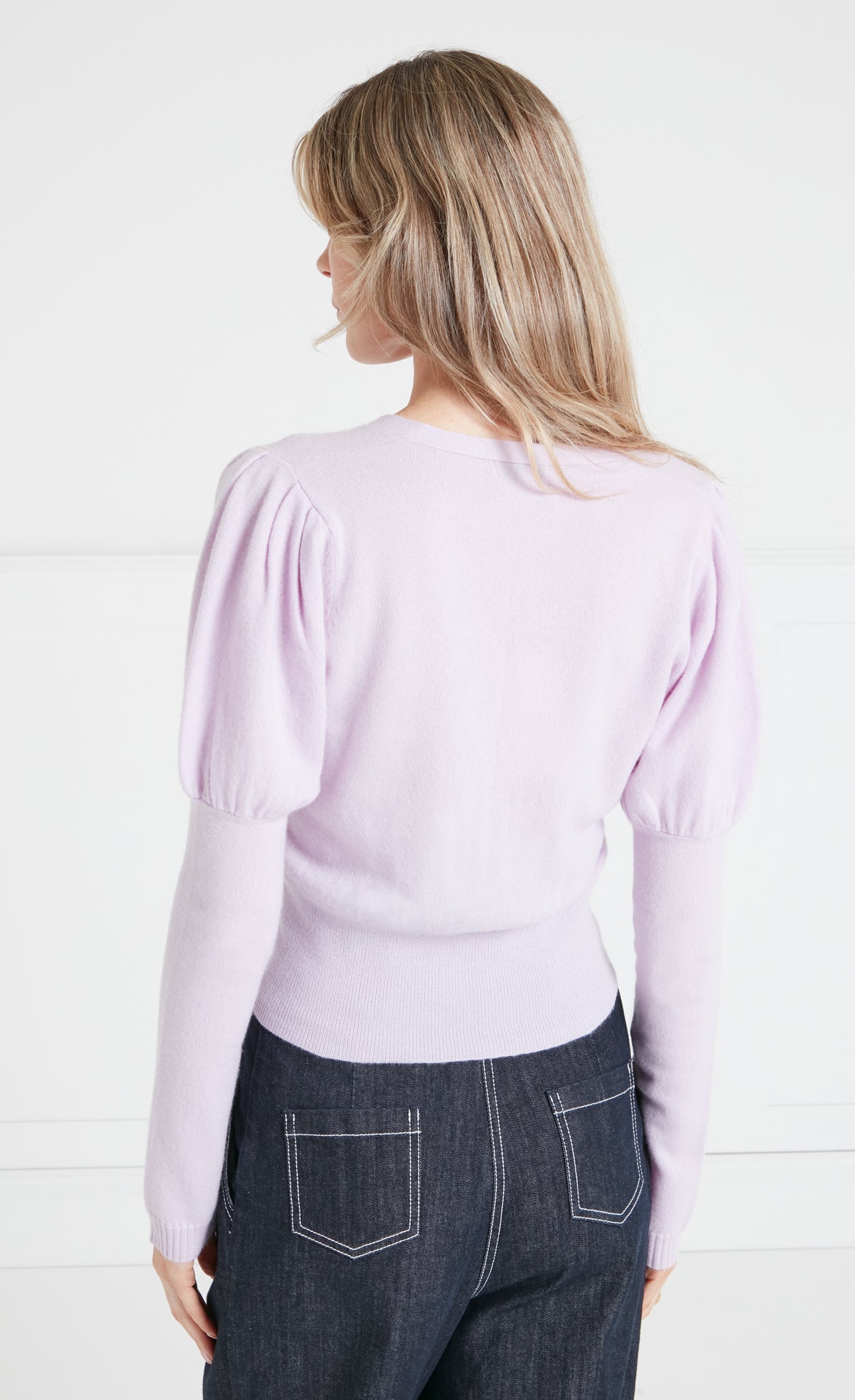 Tonal T-Logo Cardigan - Pink
