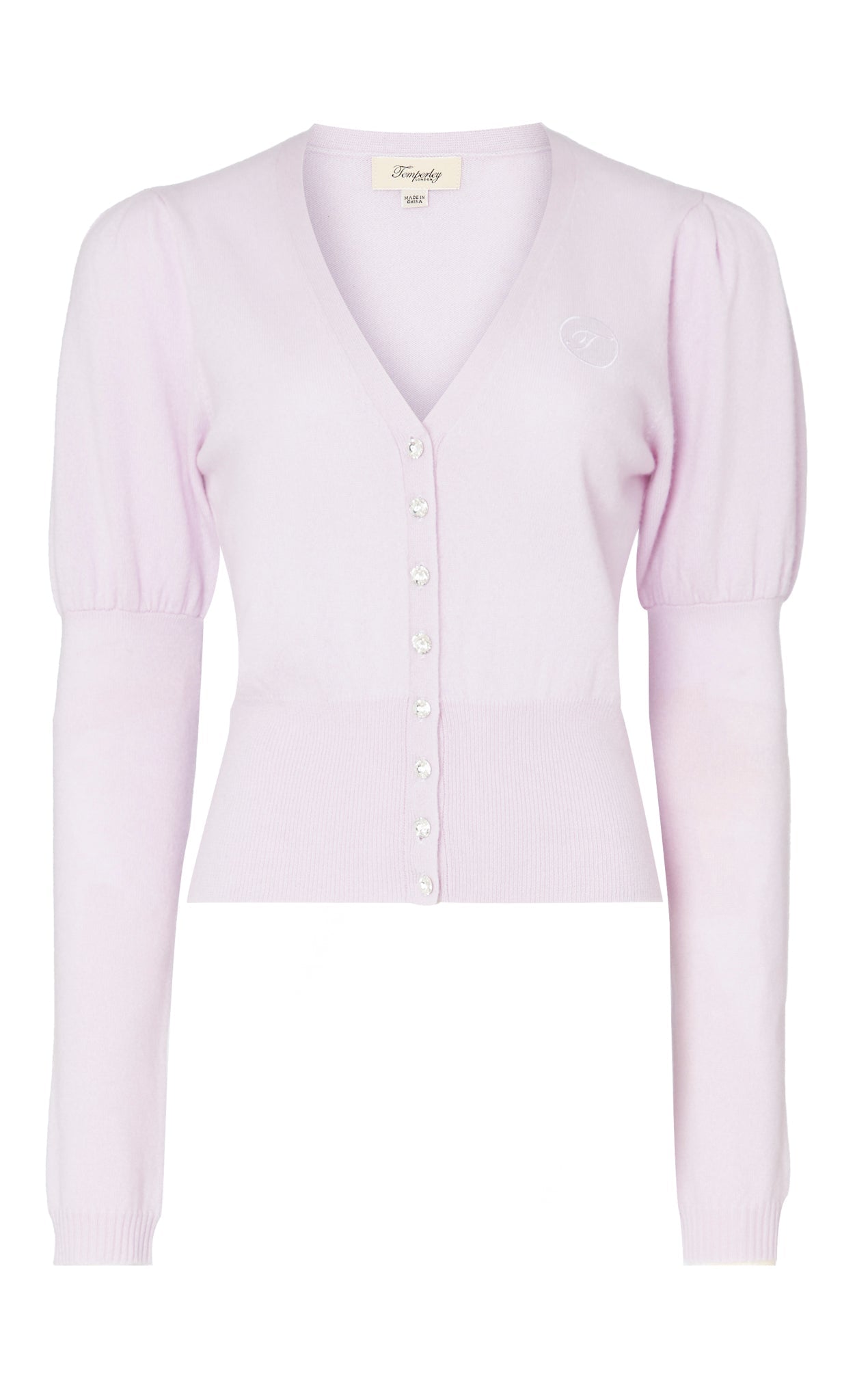 Tonal T-Logo Cardigan - Pink
