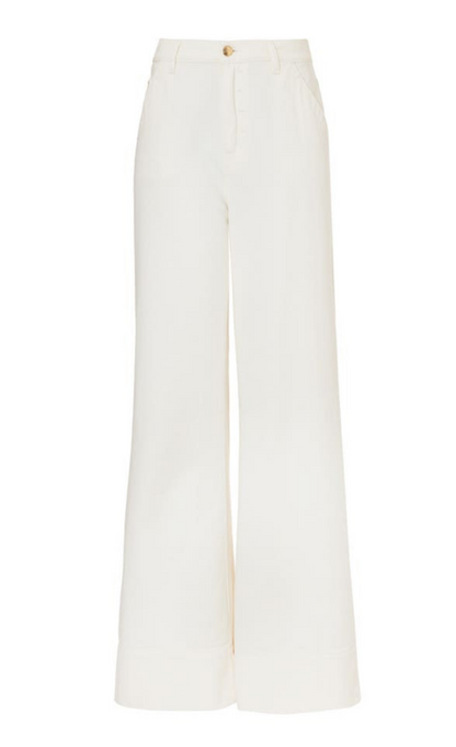 Raquel Wide Leg Jean - White