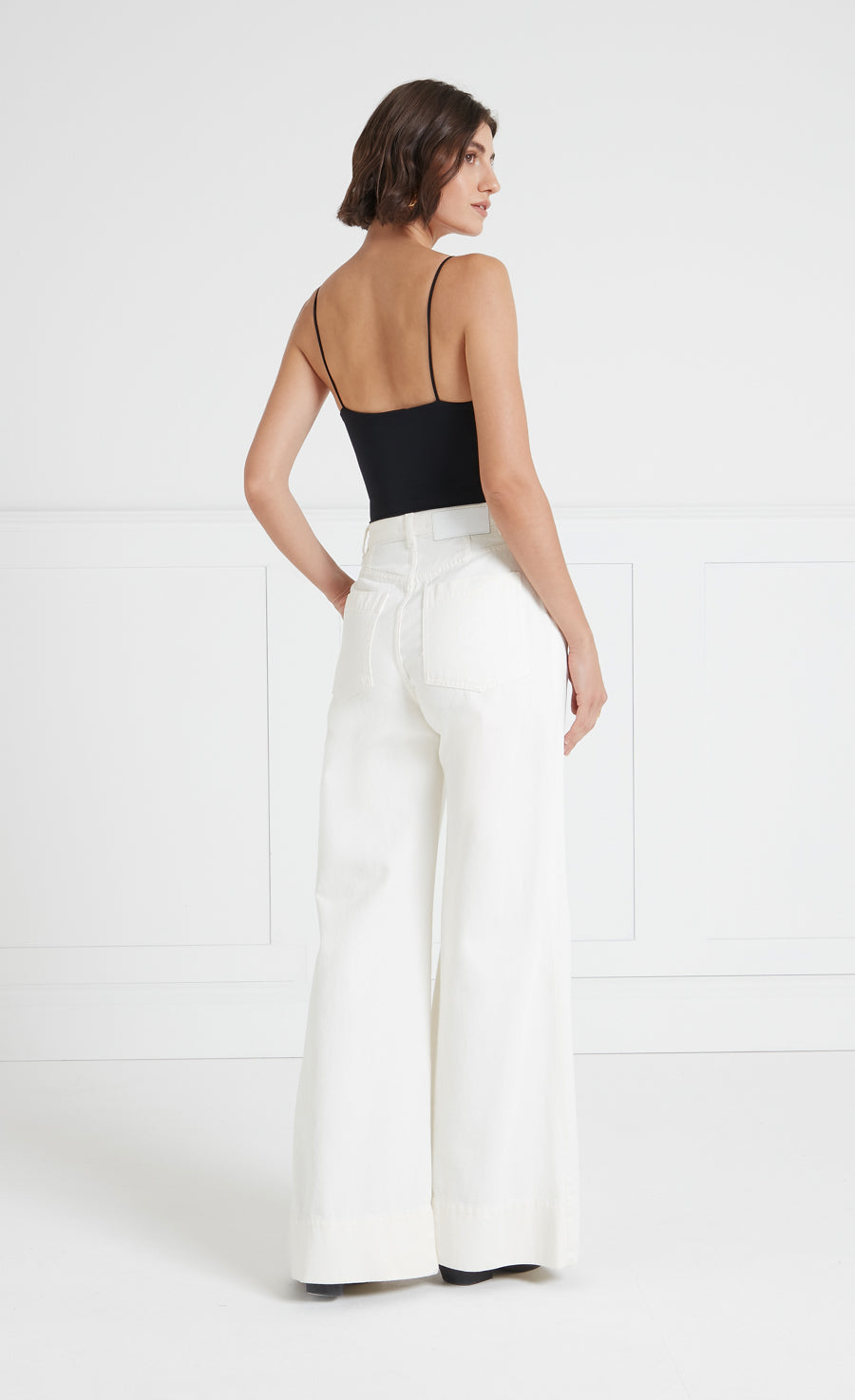 Raquel Wide Leg Jean - White