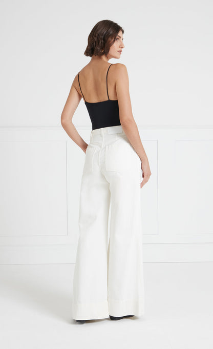 Raquel Wide Leg Jean - White